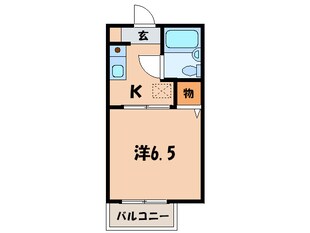 敷島ハイツの物件間取画像